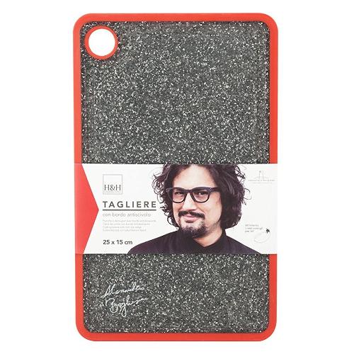 Alessandro Borghese Tagliere Plastica (25x15cm) Grigio granito P8129325