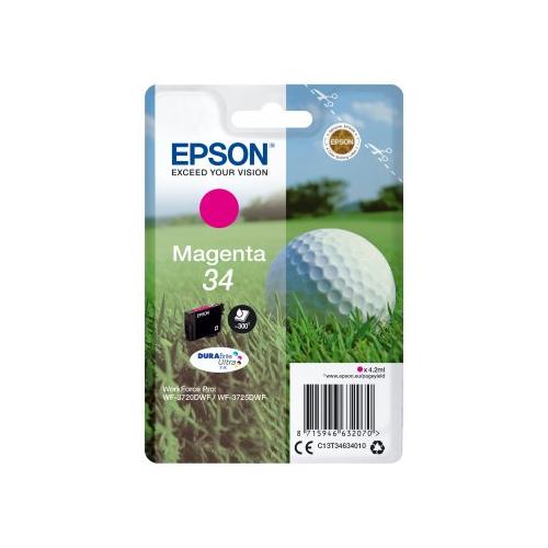 Epson Cartuccia stampante Serie Pallina da Golf Magenta DURABRITE ULTRA T34 C13T34634020