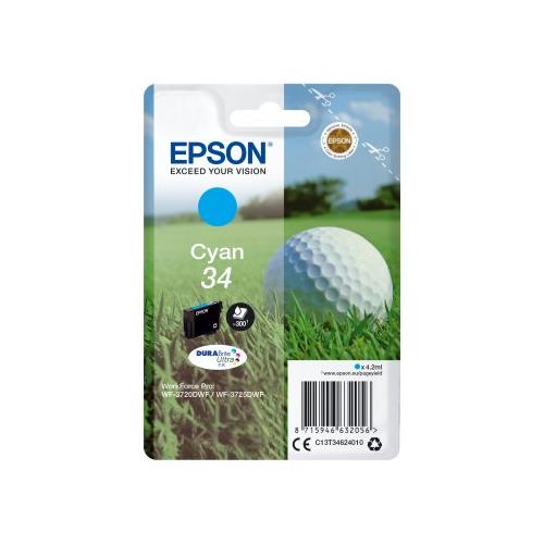 Epson Cartuccia stampante Serie Pallina da Golf Ciano DURABRITE ULTRA T34 C13T34624020