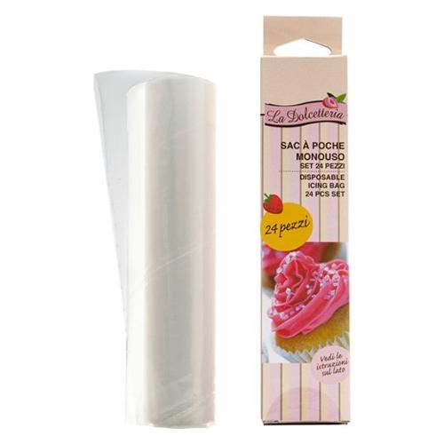 Gp & Me Sacco decoratore dolci 24 pz (30cm) Monouso LA DOLCETTERIA Trasparente 5210