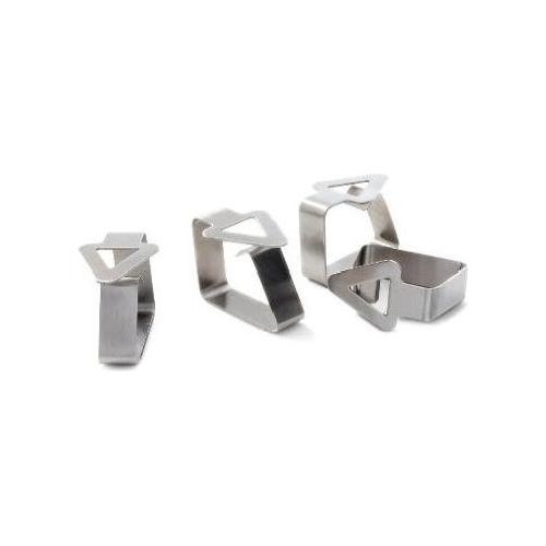 Ghidini Cipriano Set fermatovaglia 4 pz a molla DAILY Cromo satinato 0324