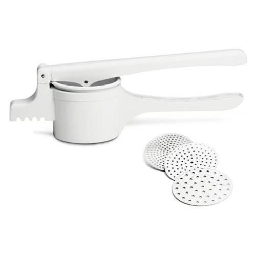 Ghidini Cipriano Schiaccia patate 3 dischi Plastica EASY Bianco 2559
