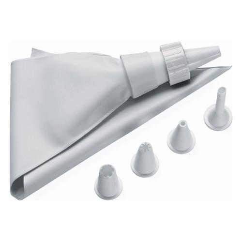 Ghidini Cipriano Sacco decoratore dolci 1 pz (16,5x34,5cm) con 5 beccucci DAILY Bianco 0187