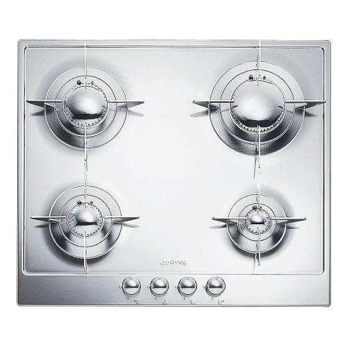 Smeg Piano cottura gas 4 zone DESIGN P64ES Inox (60cm)