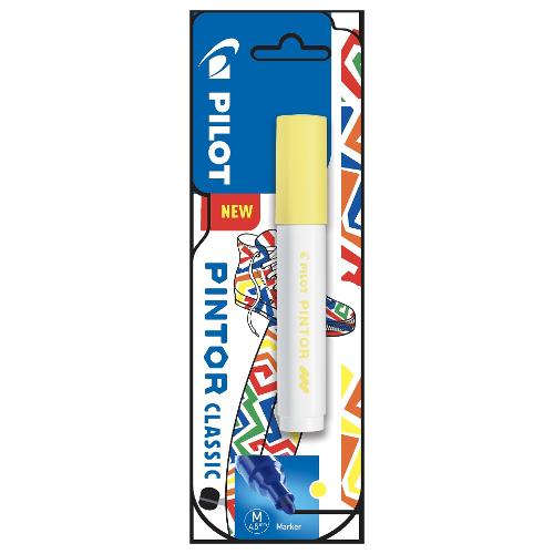 Pilot Pennarello indelebile Giallo tratto Medio - 1,4 mm PINTOR 3802241