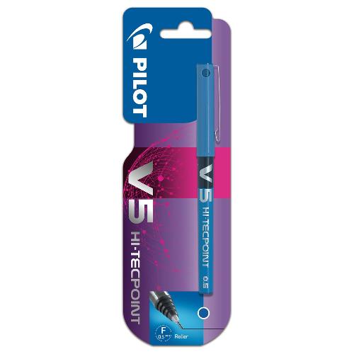 Pilot Penna sfera roller ad ago cappuccio V5 HI TECPOINT tratto Fine - 0,5 mm Blu liquido 3800018
