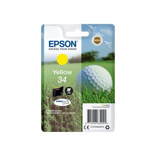 Epson Cartuccia stampante Serie Pallina da Golf Giallo DURABRITE ULTRA 34 C13T34644020