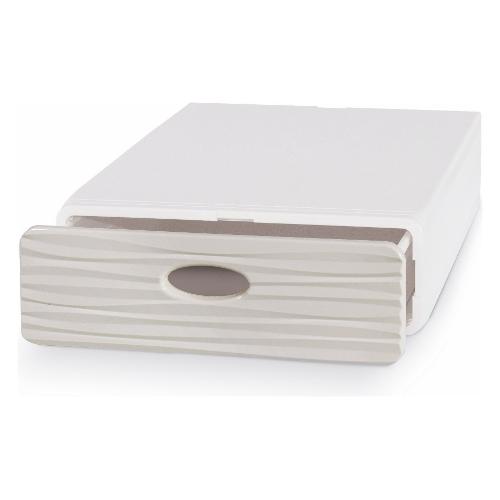 Domoliving Cassetto ordinatore (28x40x9cm) QBOX WAVE SLIM Sabbia QBSW02