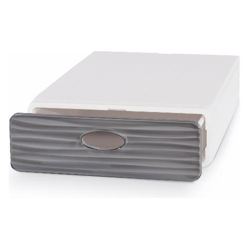 Domoliving Cassetto ordinatore (28x40x9cm) QBOX WAVE SLIM Grigio QBSW04