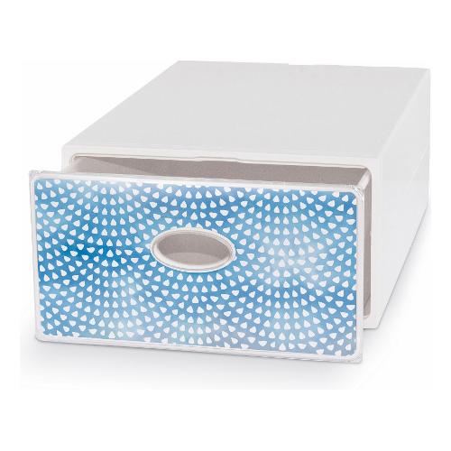 Domoliving Cassetto ordinatore Aqua (28x40x15cm) QBOX DECO LARGE Assortito QBL001