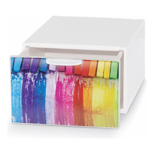 Domoliving Cassetto ordinatore Old America (15,5x20x10,5cm) QBOX DECO MINI Assortito QBM004