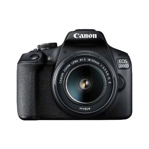 Canon Fotocamera reflex 24Mpx EOS 2000D Kit Ef S 18 55mm Is Ii Nero 2728C003
