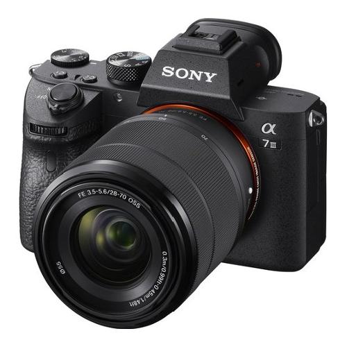 Sony Fotocamera mirrorless 24,2Mpx Full frame A7 MARK III Kit Fe 28 70mm F3.5 5.6 Oss Black ILCE7M3KB CEC