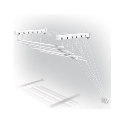 Stendibiancheria da Soffitto Nero 140 cm