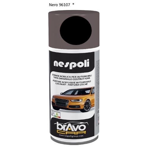 Nespoli Smalto carrozzeria Spray BRAVO CAR Nero 96107 bomboletta 150 ml N771S96107
