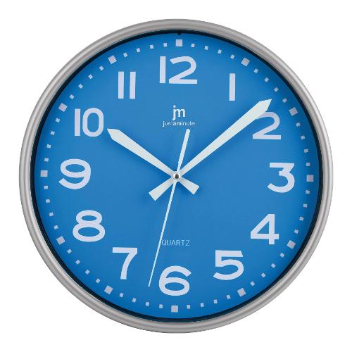 Lowell Orologio da parete (25cm) JUSTAMINUTE Azzurro e Silver 00940A