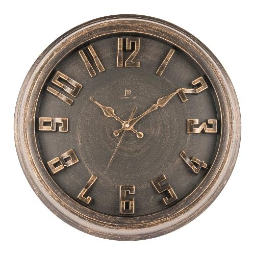 Lowell Orologio da parete (40cm) Old Copper JUSTAMINUTE Rame anticato 00825R