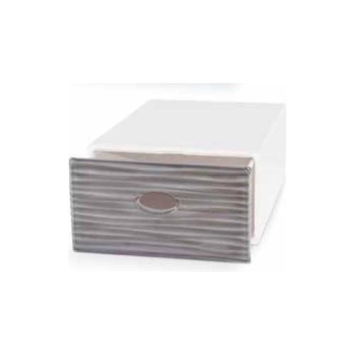Domoliving Cassetto ordinatore (28x40x15cm) QBOX WAVE LARGE Grigio QB2017BI