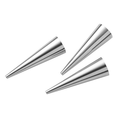 Pedrini Set stampi Inox Pasticceria 3 pz Cannoncini Mignon (2,5x8,5cm) 0093 4