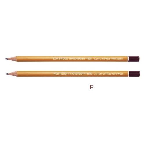 Koh I Noor Set matite grafite gradazione F sezione esagonale 2 pz HARDMUTH DHF1500 F