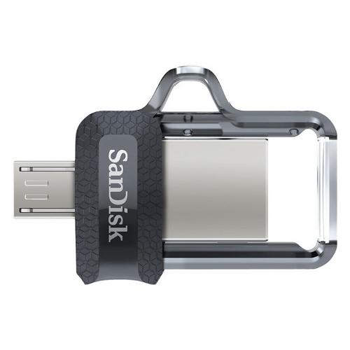 Sandisk Chiavetta USB 32GB ULTRA Dual Drive M3.0 Black e Clear SDDD3 032G G46