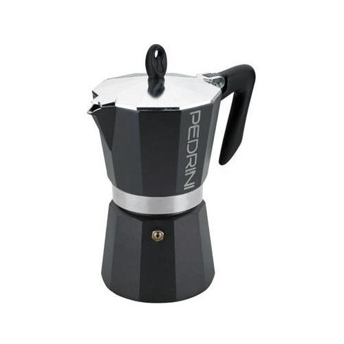 Pedrini Caffettiera Alluminio 1 Tazza AROMA COLOR Antracite 9111