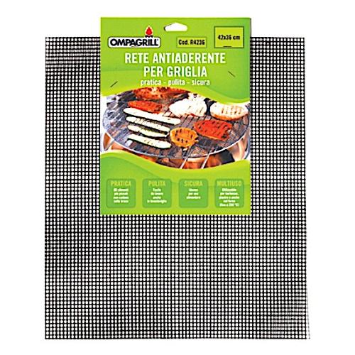 Ompagrill Antiaderente griglia Rete Nero (42x36 cm) R4236