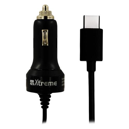Xtreme Caricabatterie accendisigari USB Type-C SWITCH Black 95608