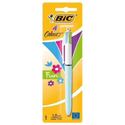 Bic Penna sfera multicolore scatto Fun 4COLOURS tratto Medio - 1,0 mm assortito 887776