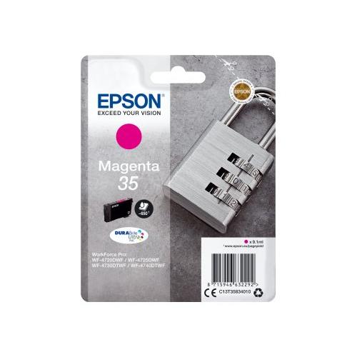 Epson Cartuccia stampante Serie Lucchetto Magenta DURABRITE ULTRA T35 NET35834BL