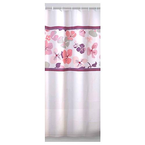 Gedy Tenda doccia in plastica POUT POURRI (120x200 cm) Lilla e Rosa TVI 1336 1230