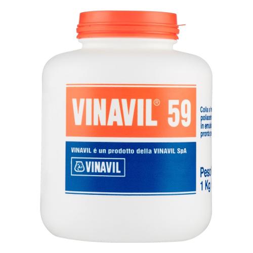 Vinavil Colla vinilica 59 Universal Trasparente barattolo 1,0 kg D0646