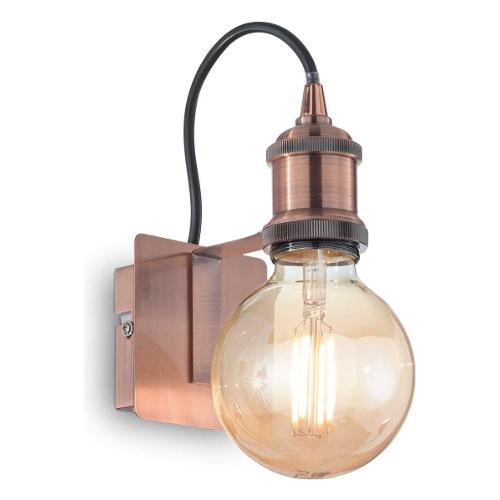 Ideal Lux Applique FRIDA ap1 Rame (9x12x21cm) 163338 1 luce - E27 - Max 60W