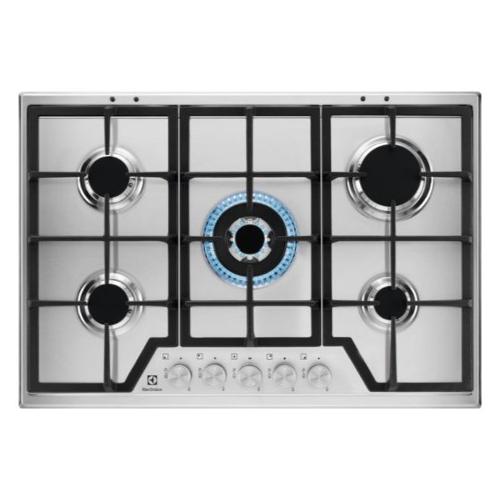 Electrolux Piano cottura gas 5 zone SERIE 600 Kgs7536Sx Inox (75cm) 949 630 823