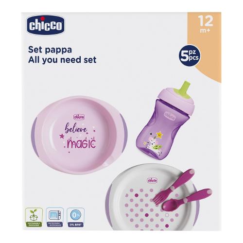 Chicco Set pappa 5 pz Rosa 00016201100000