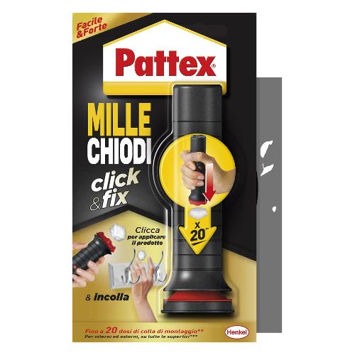 Pattex Colla montaggio MILLE CHIODI Click&Fix Bianco applicatore 30 gr 2312988