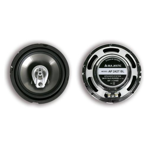 Majestic Altoparlanti auto SERIE TITANIUM Ap 242T Silver e Black 16,5 cm 040242 280W