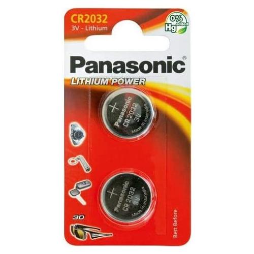 Panasonic Batteria CR2032 Litio 2pz CR 2032EL 2B
