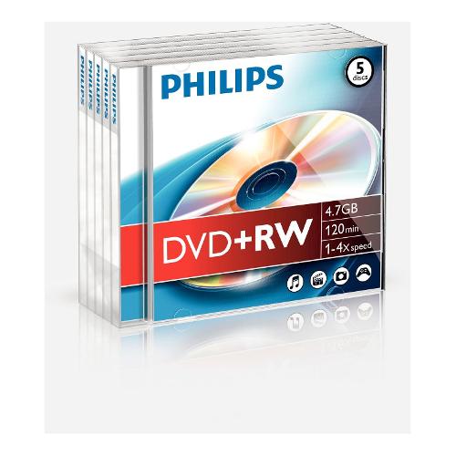 Philips DVD+RW 4,7GB/120min Jewel Case DW4S4J05F 10