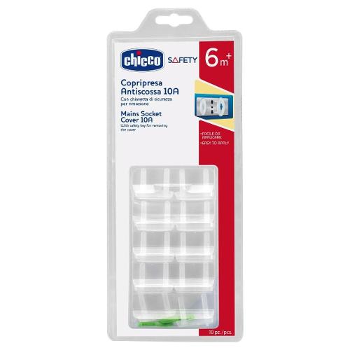 Chicco Copripresa 10 pz per prese 10A SAFETY 64082 30