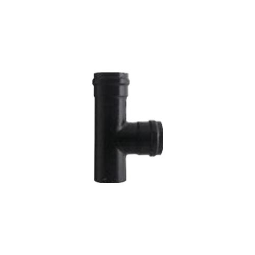 Save Fumisteria Tubo T canna fumaria (8cm) FF PELLET LINE Nero opaco PN805F