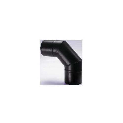 Save Fumisteria Curva canna fumaria (8cm) A 90 PELLET LINE Nero opaco PN803M