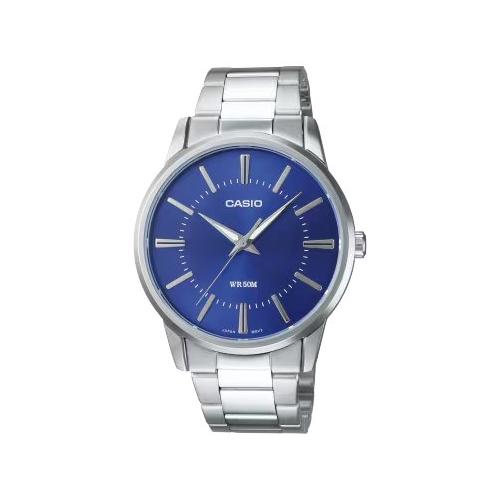 Casio Orologio COLLECTION Silver e Blue MTP 1303PD 2AVEG