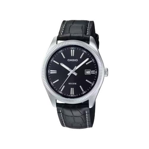 Casio Orologio COLLECTION Black e Silver MTP 1302PL 1AV
