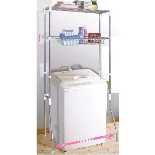 Amicasa Scaffale sopralavatrice 2 ripiani ad incastro (95x49x164cm) cromo MPX9147XO