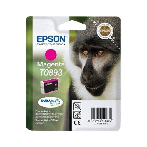Epson Cartuccia stampante Serie Scimmia Magenta DURABRITE ULTRA T0893 C13T08934021