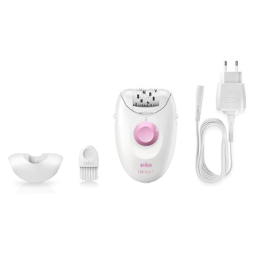 Braun Epilatore SILK EPIL 1 Bianco e Lampone 1370