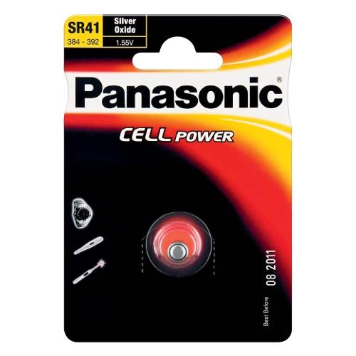 Panasonic Batteria Ossido argento 384 392 1pz SR 41EL 1B