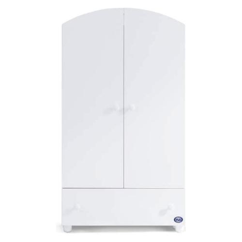 Pali Armadio infanzia ECO 2 Ante battenti, 1 Cassetto Bianco (100cm) Mobile KIT