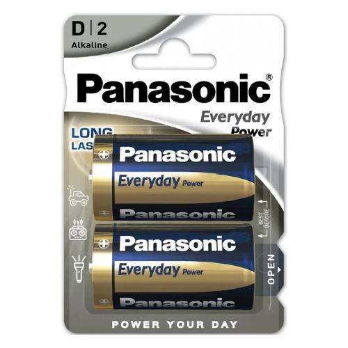 Panasonic Batteria Torcia D Alcalina EVERYDAY POWER 2pz LR20EPS 2BP
